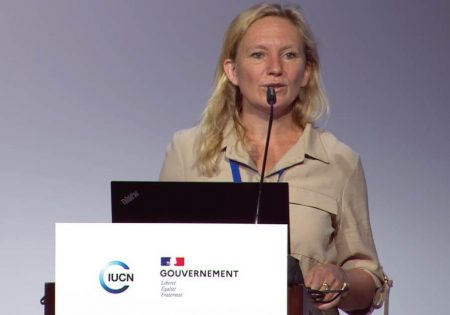 Muriel Duguay, responsable de projets RSE chez Onet est intervenue au Congrès mondial de la nature de l’Union internationale pour la conservation de la nature (UICN).