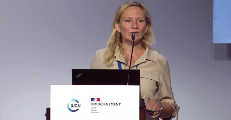 Muriel Duguay, responsable de projets RSE chez Onet est intervenue au Congrès mondial de la nature de l’Union internationale pour la conservation de la nature (UICN).