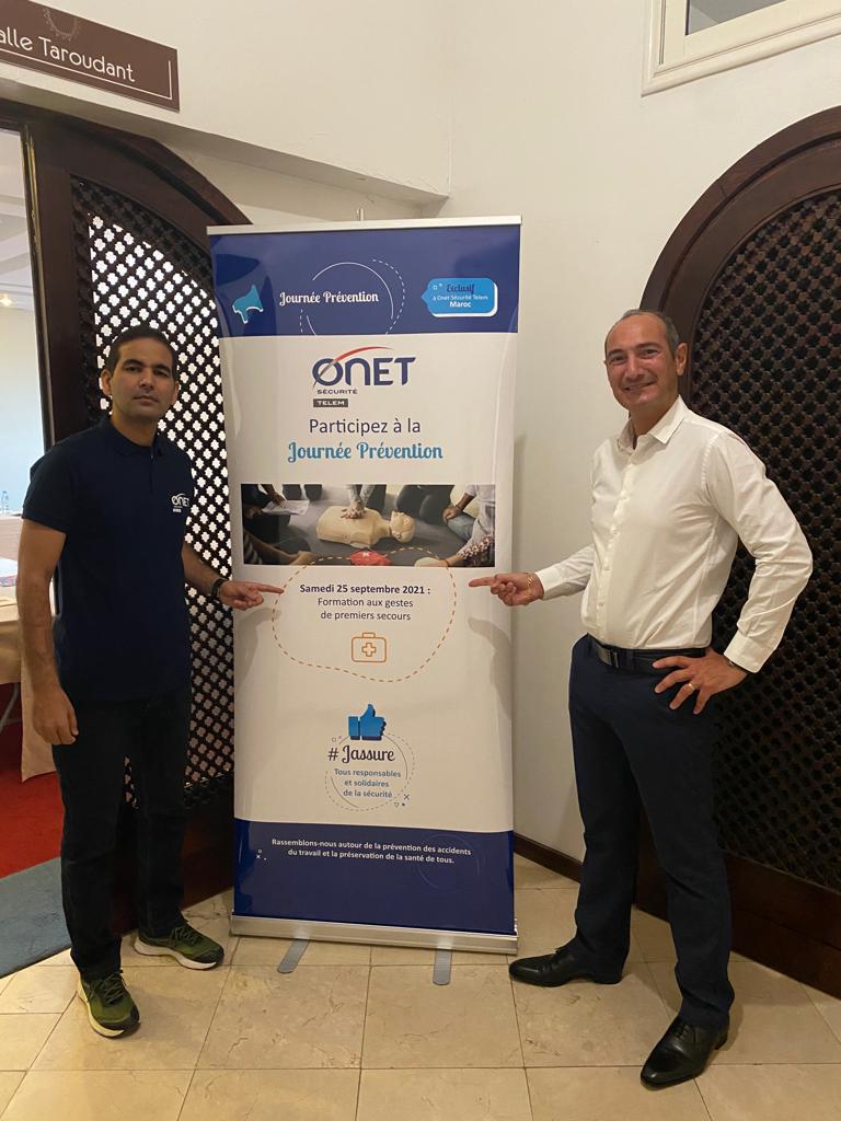 Le directeur des opérations Onet Sécurité Telem au Maroc a célébré en 2021 aux côtés de ses collaborateurs et de Frédéric Sirerol, directeur délégué à l’international d’Onet, les dix ans de la filiale marocaine.