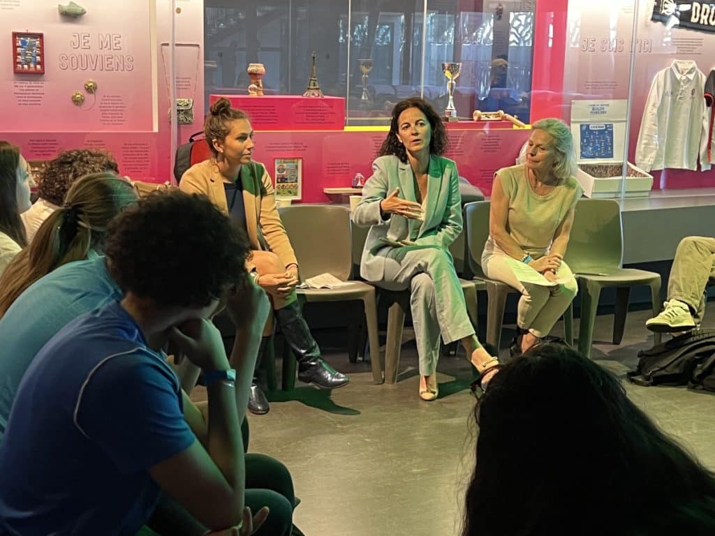 Audrey Alimi, Directrice Ingénierie et Services aux Réacteurs et Justine Estanislao, architecte technique chez Onet Technologies, filière nucléaire du Groupe, ont animé la Masterclass « Des femmes dans les métiers que vous ne connaissez pas ».