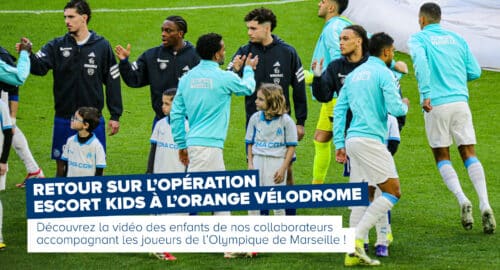 Os filhos dos colaboradores da Onet acompanham os jogadores ao Orange Vélodrome